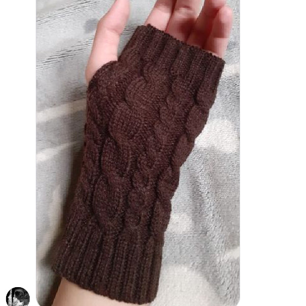 WINTER HALF FINGURE WOOLEN GLOVES