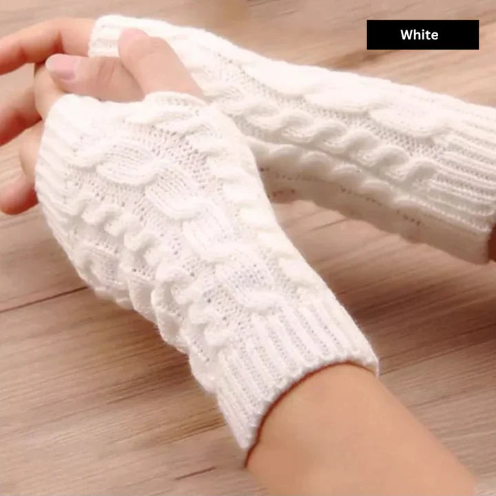 WINTER HALF FINGURE WOOLEN GLOVES