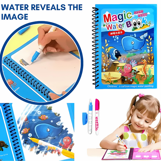 Magic Water Drawing Reusable Book (included Free Gifting)