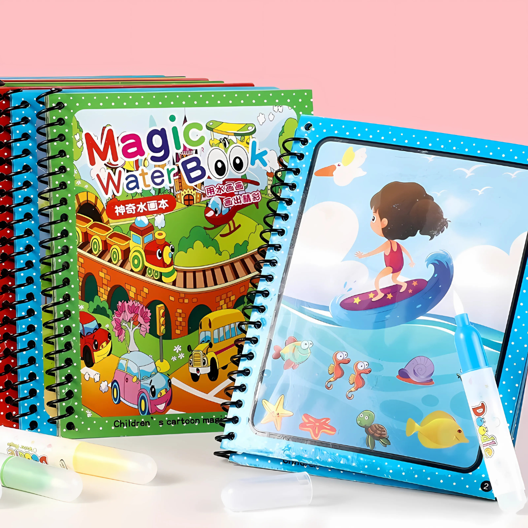 Magic Water Drawing Reusable Book (included Free Gifting)