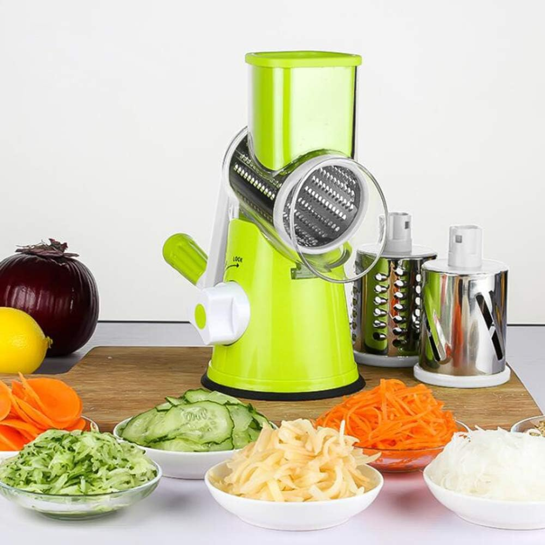 Top-Quality 3-in-1 Vegetable Slicer with Stainless Steel Blades