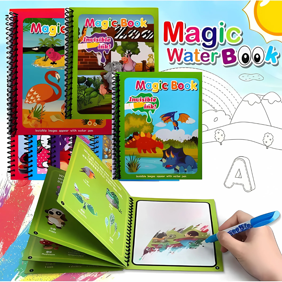 Magic Water Drawing Reusable Book (included Free Gifting)