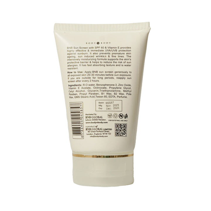 BNB Sunscreen SPF 60 – Ultimate Protection for Radiant Skin