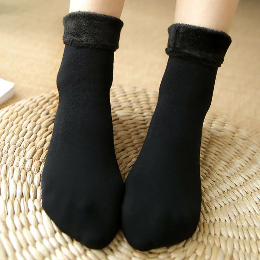 3 Pair/Lot Branded Winter Warm Fleece Thermal Socks