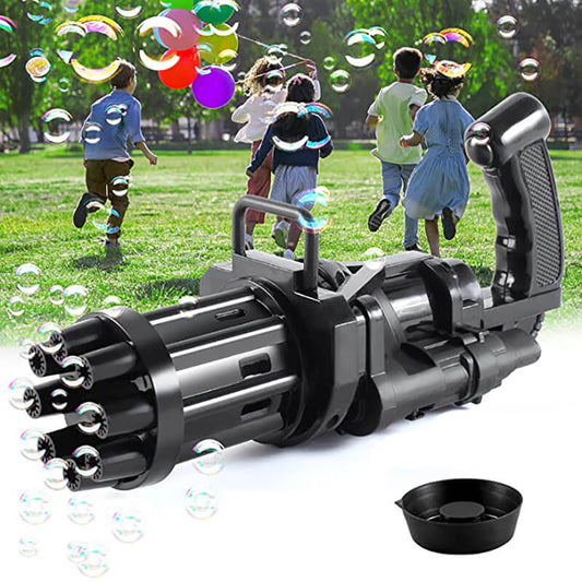 Kids Automatic Bubble Gun Machine 2-In-1