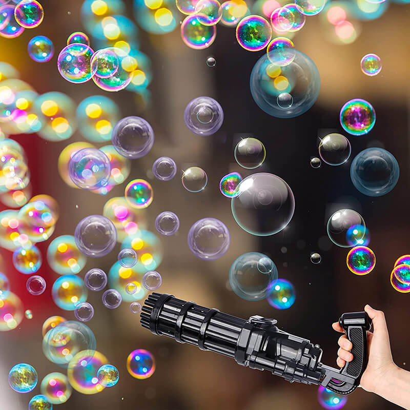 Kids Automatic Bubble Gun Machine 2-In-1