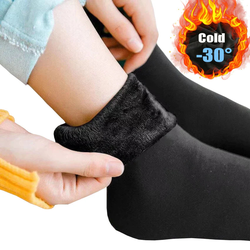 3 Pair/Lot Branded Winter Warm Fleece Thermal Socks