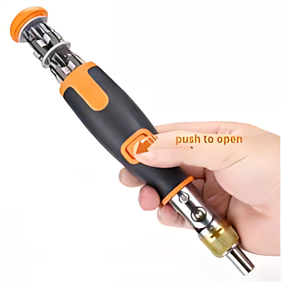 10-in-1 Ratchet Screwdriver Set - Portable Multi-Angle Screwdriver