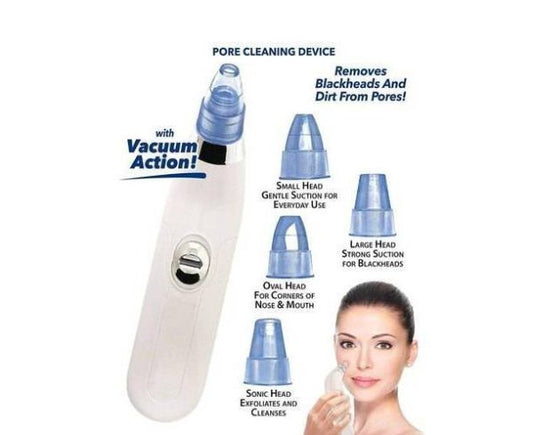 Blackhead Suction Remover & Pore Vacuum | Ultimate Beauty Tool for Deep Pore Cleaning | Cell Operated