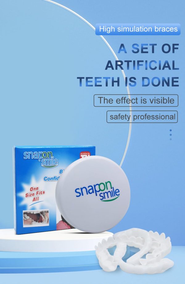 Snap-on Smile: Instant Confidence with a Brighter, Whiter Smile – Free Delivery!